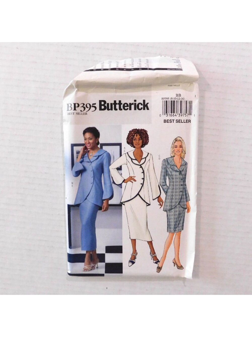 Butterick BP395 Jacket Skirt Suit Sewing Pattern Misses 8-14 Uncut